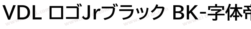 VDL ロゴJrブラック BK字体转换